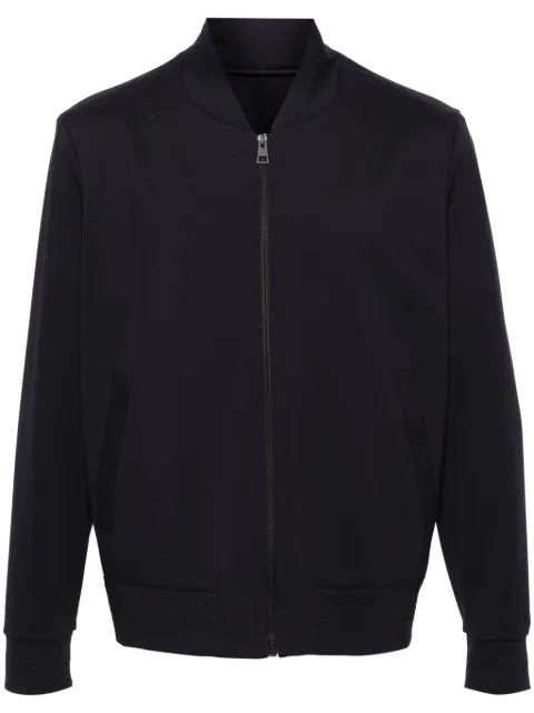 Harris Wharf London stretch-jersey bomber jacket Blue C9352PXL