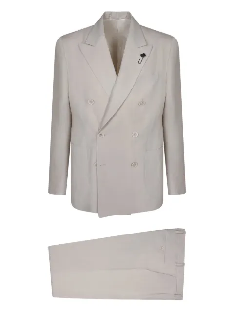 Lardini double-breasted suit Neutrals EQ454AEEQSK62428