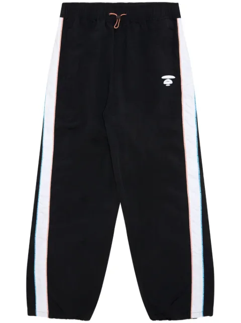 A BATHING APE® Milo-embroidered wide-leg trousers Black APTB603XXM