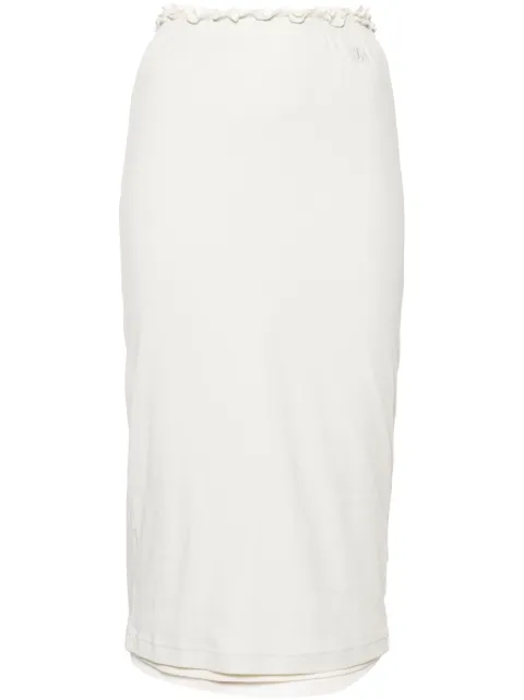 Jil Sander + layered cotton midi skirt Neutrals J40FV0105JTN356