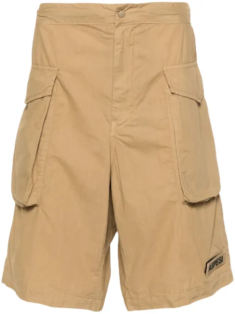 ASPESI logo-patch cotton cargo shorts Neutrals CQ55G329