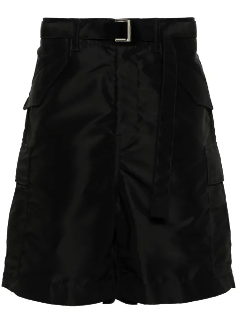 sacai belted cargo shorts Black 2403322M