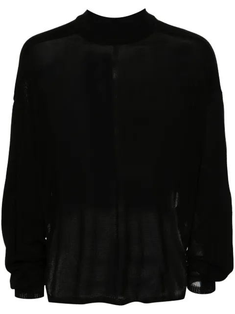 Rick Owens fine-knit cotton jumper Black RU01D3667KECC