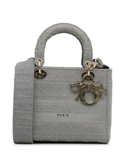 Christian Dior Pre-Owned 2020 medium Cannage Lady D-Lite two-way handbag Grey HSJJFPW9F7KXOSA4