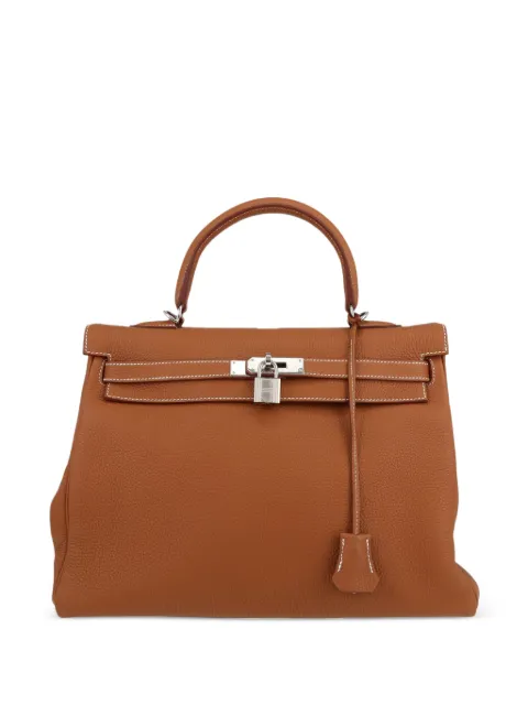 Hermès Pre-Owned 2023 Kelly 35 two-way handbag Brown 406294