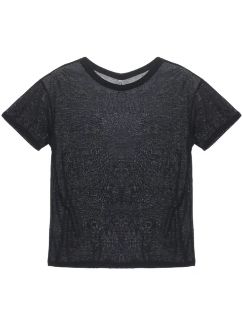 Baserange Loose short-sleeve T-shirt Black TOLOBL000