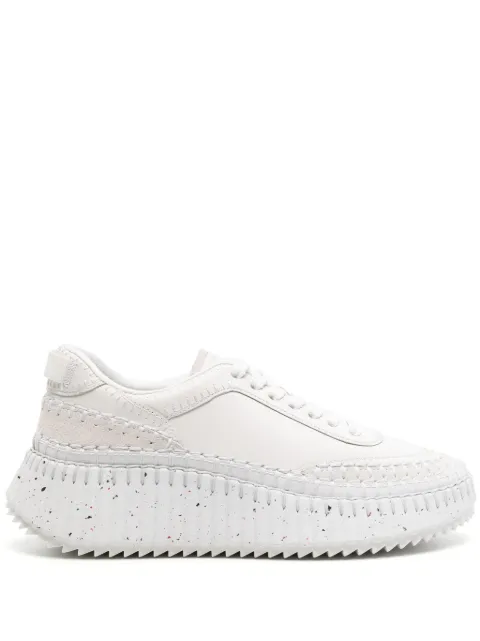 Chloé Nama whipstitch-detailed sneakers White CHC24S00RBD