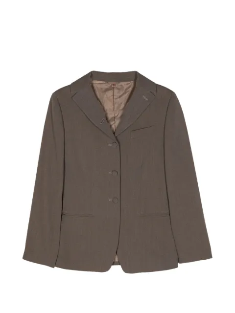 Romeo Gigli Pre-Owned 1990s single-breasted blazer Neutrals ROGI250SC