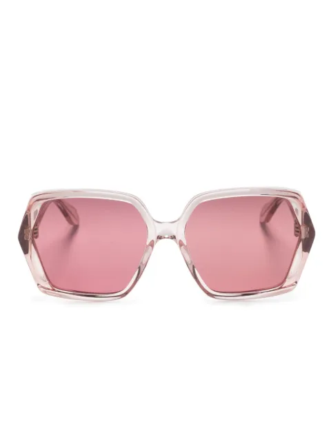 Alaïa hexagon-frame sunglasses Neutrals AA0077S