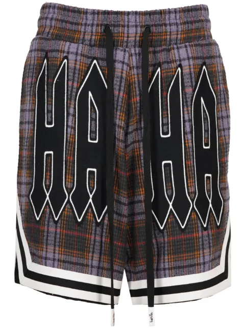 Haculla Praising plaid basketball shorts Black HA08BDBS02