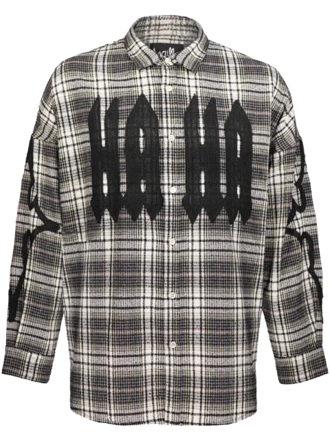 Haculla Praising plaid shirt Black HA08BDW01