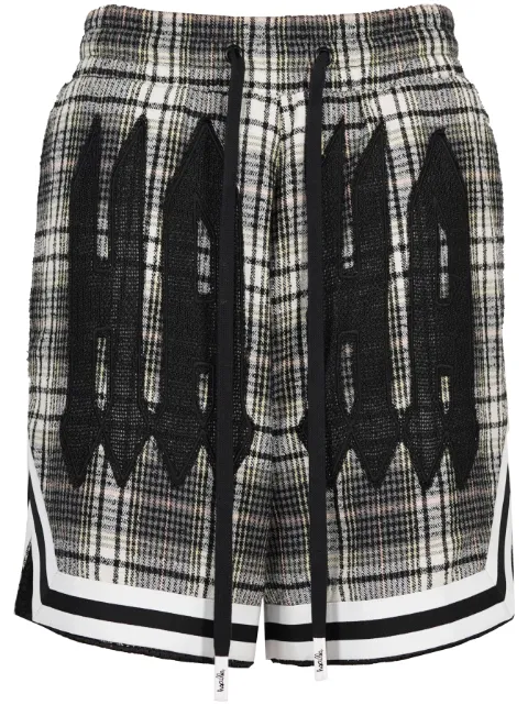 Haculla Praising plaid track shorts White HA08BDBS01