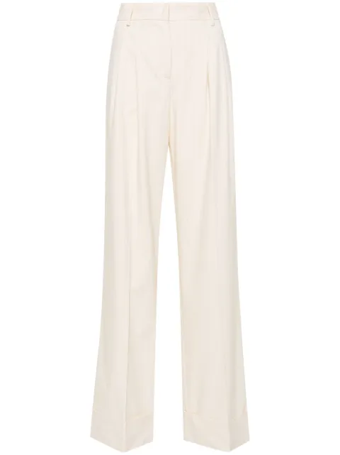 THE ANDAMANE Nathalie pinstripe-pattern pleated-detailing tailored trousers Neutrals T150407