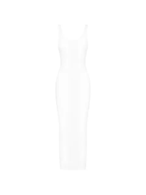 Maison Close midi La Femme Amazone ribbed dress White 562238