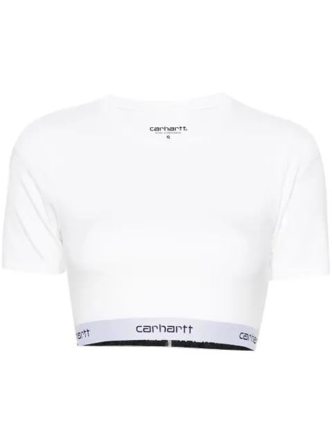 Carhartt WIP Script logo-underband cropped T-shirt White I033222