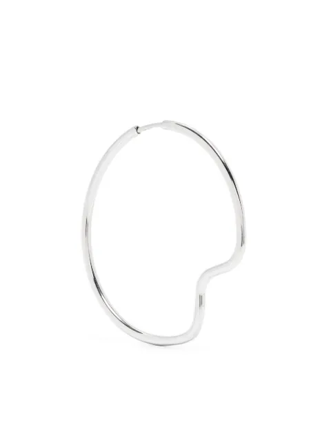 Maria Black Copenhagen 35 sculpted hoop earring Silver 101032AG35