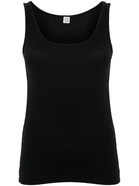 TOTEME ribbed tank top Black 241WRT1053FB0094001