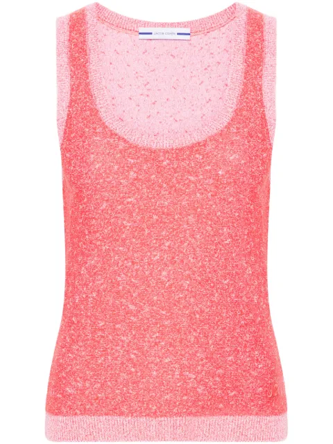Jacob Cohën speckle-knit tank top Red VST0611XA139