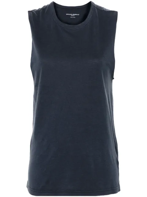 Officine Generale crew-neck tank top Blue WTEE204