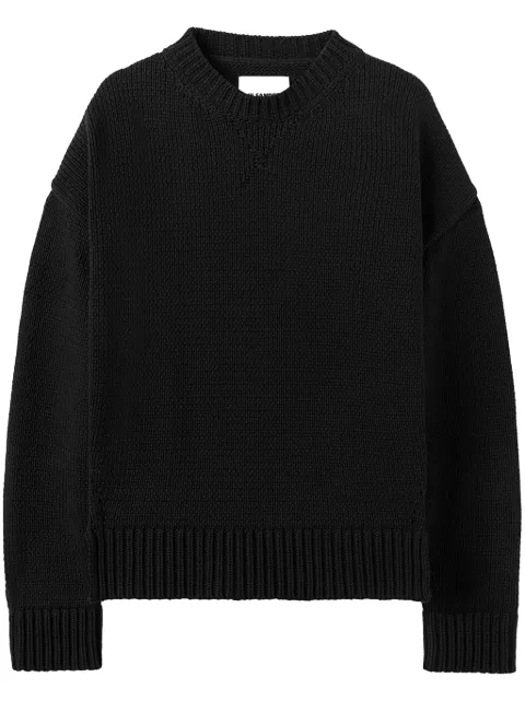 Jil Sander crew-neck knitted jumper Black J21GP0143J15420