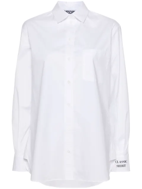 Moschino chest-pocket poplin shirt White J02020431