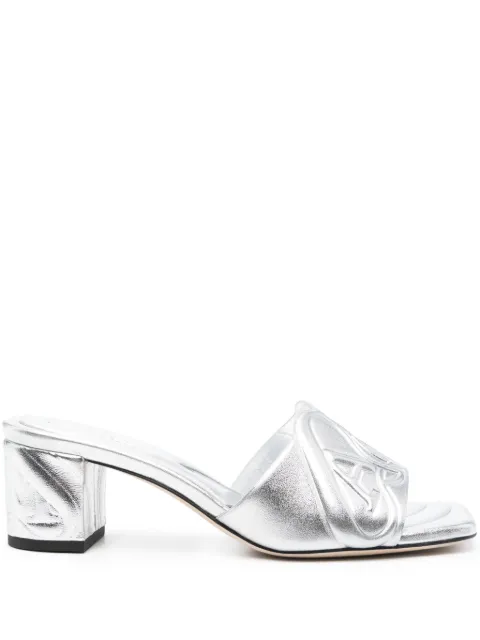 Alexander McQueen Seal open-toe sandals Silver 780713WIF13