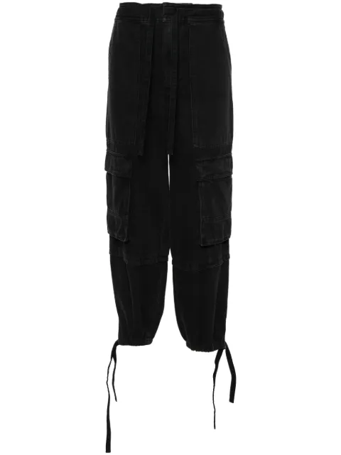MARANT ÉTOILE Ivy tapered cargo jeans Black PA0278FAB1H04E