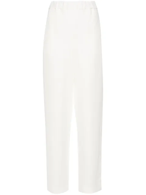 Fabiana Filippi wide-leg high-waisted trousers White PAD274F255