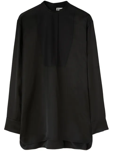 Jil Sander Thursday P.M. linen-blend shirt Black J05DL0011JTN036