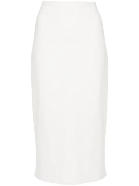 Fabiana Filippi sequin-embellished pencil skirt White GND274F712D2730000