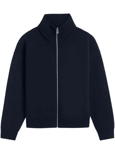 Axel Arigato Core wool-blend zipped cardigan Blue A2143001