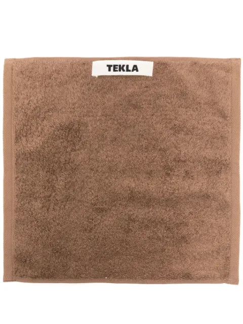 TEKLA organic-cotton face towel (30cm x 30cm) Brown TTKB