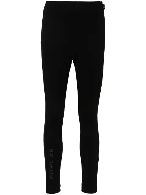Moncler Grenoble rubberised-logo performance leggings Black J10988H00003829H7