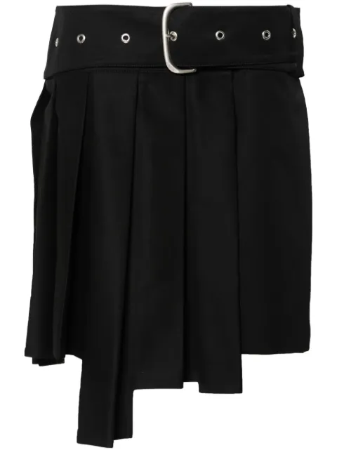 Off-White wraparound pleated mini skirt Black OWCC179S24FAB0021000