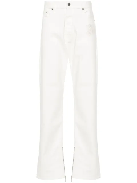 Off-White 90's Logo Skate straight-leg jeans White OMYA177S24DEN0010202