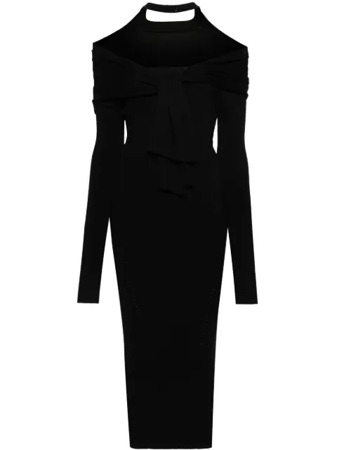 Jacquemus La Robe Doble midi dress Black 241KN3792323990