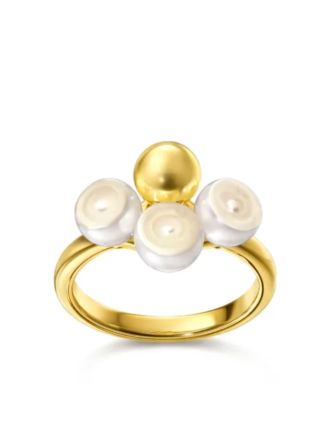 TASAKI 18kt yellow gold M/G Sliced Sphere pearl ring Gold RC4876Y