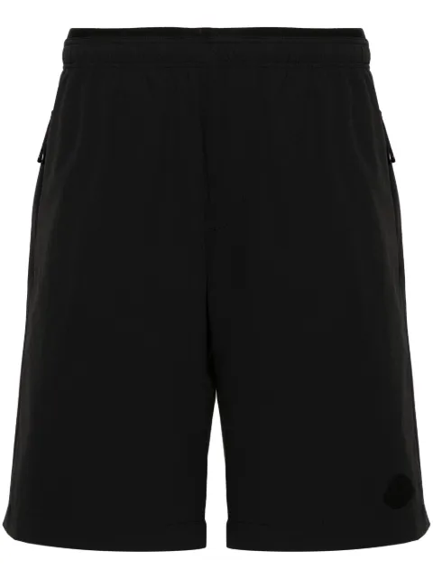 Moncler elasticated-waist ripstop-texture shorts Black J10912B00004597EN