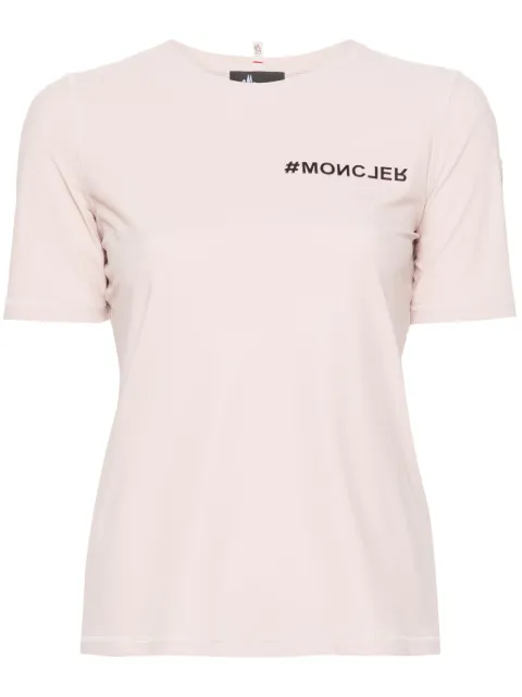 Moncler Grenoble logo-embossed technical-jersey T-shirt Pink J10988C00003829JP