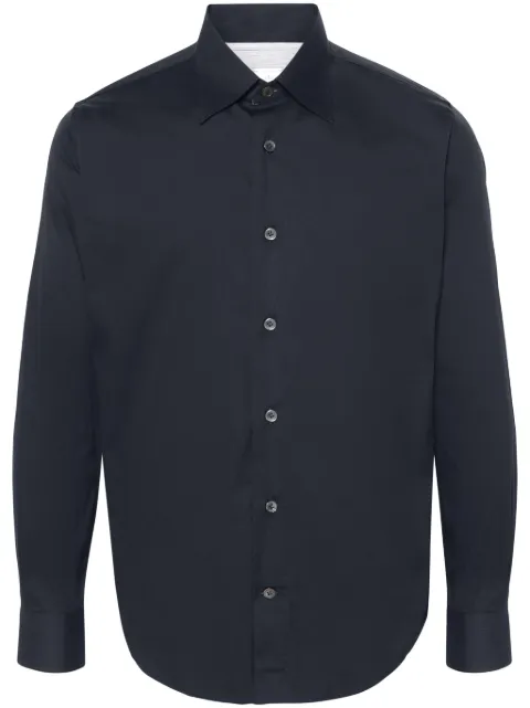 Eleventy pointed-collar shirt Blue I75CAMH04TES0H139