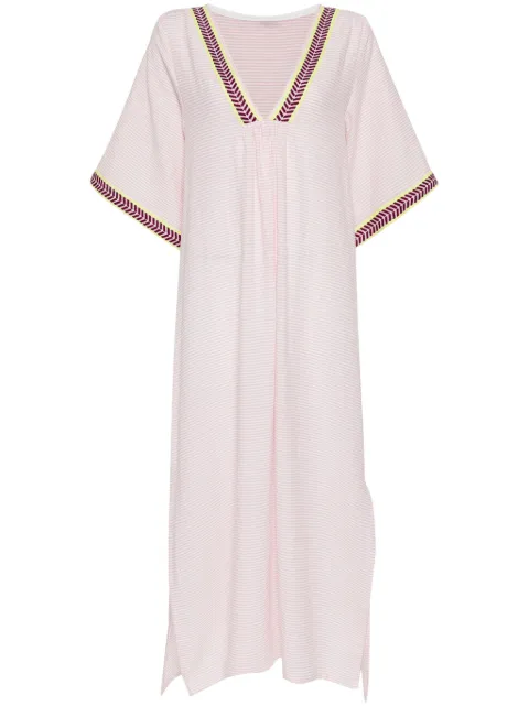 lemlem Edna cotton-blend maxi dress Pink RW24133