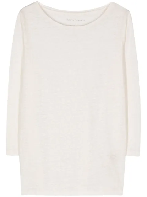 Majestic Filatures slub-texture T-shirt Neutrals M011FTS397
