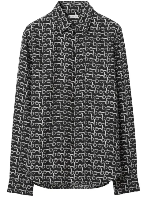 Burberry B-line silk shirt Black 8087852