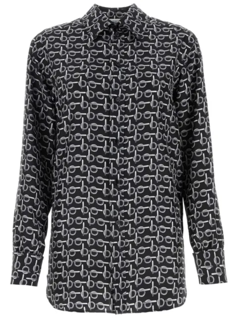 Burberry B silk shirt Black 8090732