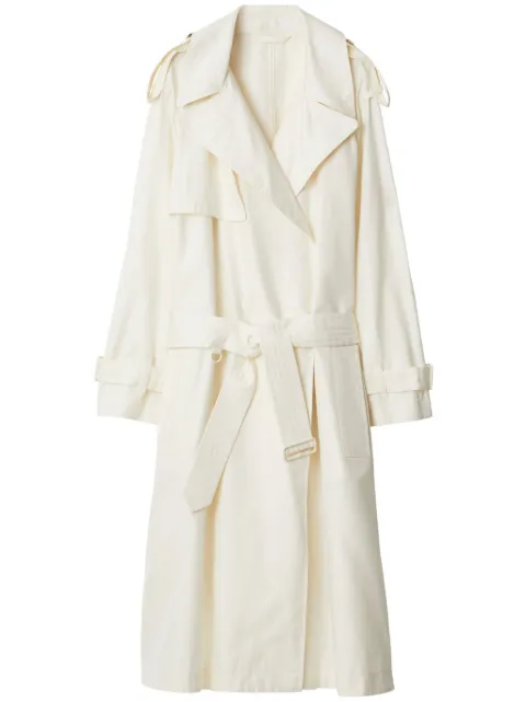 Burberry double-breasted trench coat Neutrals 8086313