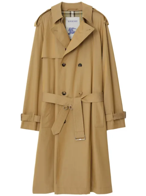 Burberry long garbadine trench coat Neutrals 8087617