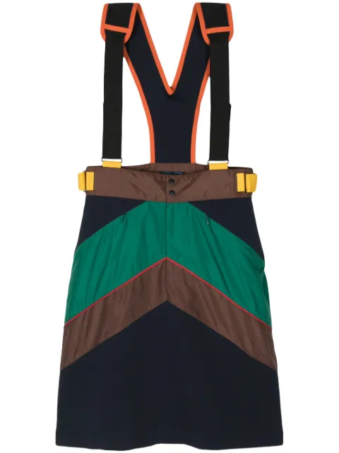 Kolor colour-block dungaree dress Brown 24SCLS01101