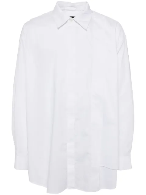 SONGZIO layered cotton shirt White SSG2SH700WH