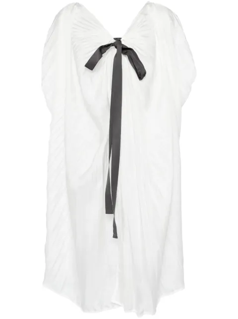 Shanshan Ruan pleated tops White T130C3