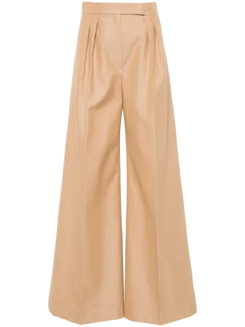 Max Mara pleat-detailing palazzo pants Neutrals 2411131123
